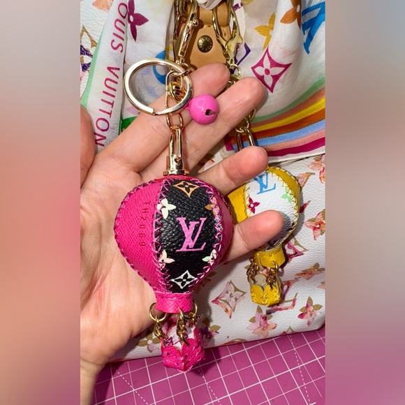 💖 Murakami Hot Air Balloon Keychain Pink bag charm - Picture 11 of 15